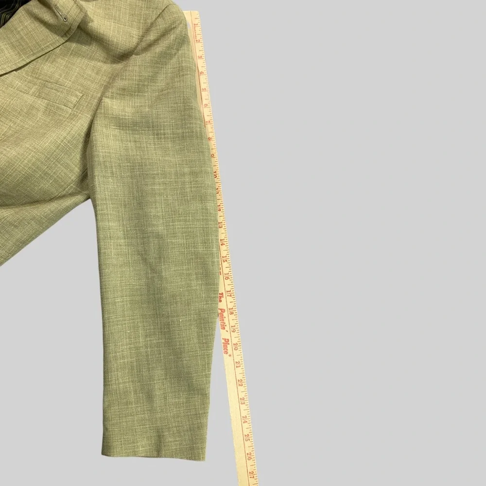 Kroon Blazer Mens 42R Beige Wool‎ Linen Blend Sport Coat Two Button Double Vent
